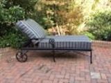 Wrought iron lounge chair (with cushion & cover)