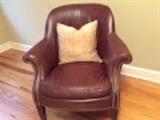 Leather club chair