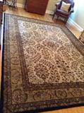 Wool rug, approx 8' by 11'