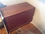 MID-CENTURY CABINET CAN BE USED AS A BAR