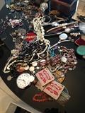COSTUME JEWELRY, WATCHES & BOXES