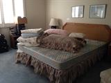 King Headboard Mattress and Box Spring, Bed Spreads, Pillows