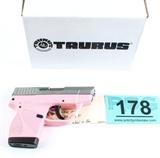 Lot#:	178
Description:	Gun Taurus PT738 TCP in 380 ACP Semi Auto Pistol
Taurus Model PT738 TCP in 380 ACP (ECT)
Semi Auto Pistol; stainless finish, PINK polymer frame w/ grooved grips, 2.84" barrel, 5.25" overall length, 6+1 capacity w/ 2 magazines, fixed front and rear notched sights; polymer frame is marked TAURUS TCP -- MADE IN USA; slide is marked TAURUS PT738 -- .380 ACP; S/N 90292D. Condition is new in box.
From internet: "The 10.2-ounce 738 TCP is not only the lightest semi-auto in the Taurus line; it's lighter than any of our small frame revolvers too! The 738 TCP offers 6+1 shots of .380 ACP, a durable polymer frame and low-profile fixed sights."
Tag words: Firearm, concealed carry, self defense, CCW, 380ACP, .380 ACP, .380ACP, 380 Auto, .380Auto, .380 Auto, .380Auto, 380 Automatic Colt Pistol, .380 Automatic Colt Pistol, 9 MM Kurtz. 9MM Kurtz, 9x17 MM, 9x17 Browning Short, 9 x 17 Browning Short