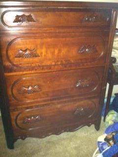 Lillian Russell 4 drawer chest/ Cherry