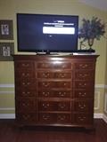 ethan allen mahogony high chest