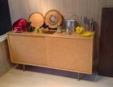 Mid-century sideboard (buffet) with sliding doors