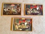 Dogs playing cards prints by C.M. Coolidge
