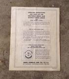 Instructions for bench saw