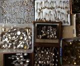 Salt spoons, souvenir spoons, sterling spoons, historical spoons