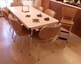 50's Dinette Table and 6 chairs.  Even a matching high chair.