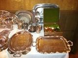Heavy Plated silver trays