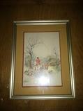 fox hunting print