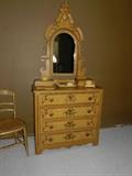 Antique Vctorian Bedroom set dresser and mirror