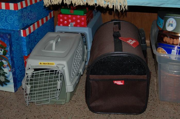Pet carriers and beds