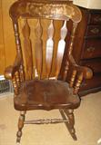 nice old hardwood rocker