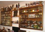 Collection of Miniature Liquor Bottles 700+ all full, sealed from around the world, 3 Display cases (custom made w/glass front),