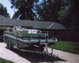 Pontoon boat with Two motors low hours one owner