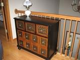 Chest-Three Drawer bottoms on top, Cabinet Doors