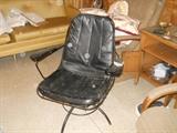 retro iron chair