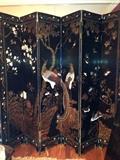 Six Panel Hand Painted Screen