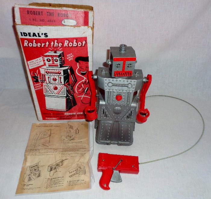1960's Ideal Robert the Robot with Box