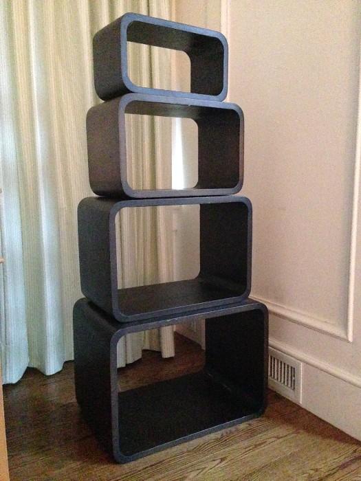 stacking or nesting modern shelves