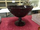 Red Polish Crystal Bowl