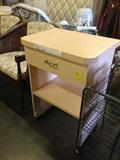 Pink Retro Rolling Cart