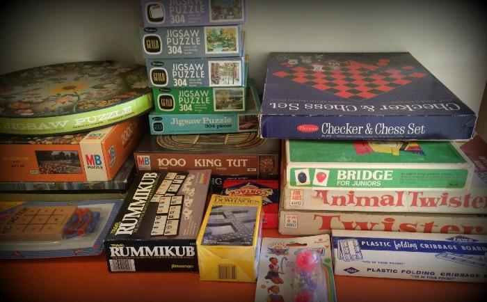 Vintage board games and puzzles!