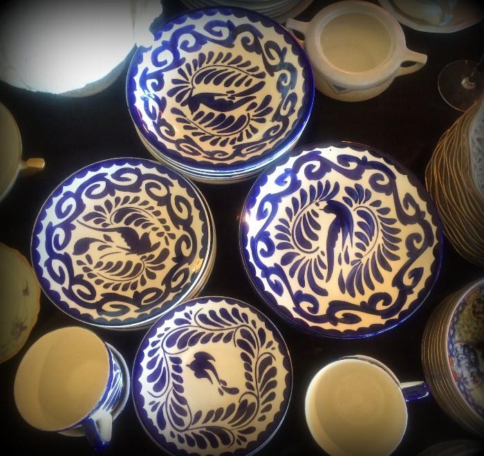 Puebla Blue Anfora Vintage (Mexico) Dishware !