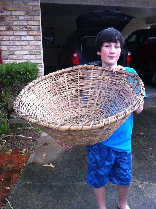 HUGE early split oak basket--I love this one!