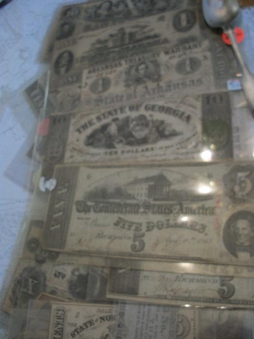more original Confederate money