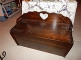 older country style all wood toy box, can be painted