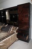 Henrenden Black Lacquer Bedroom Set.