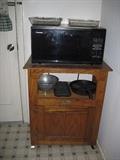 Microwave and cart