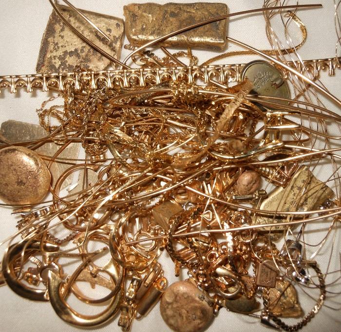 Lots of 14K Gold, Findings, Scrap, Nuggets and more