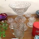 American Fostoria 14" punch bowl