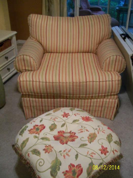 Craftsman Oversized chair and ottoman