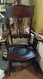 This rocker needs a little bit of love, but it sure has a nice frame!