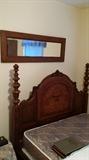 Photo 1 of the headboard to the antique bed to follow in the next photo. This bed is GOR JUS