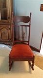 Antique rocker in excellent condition. Orange is in too!