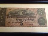 CONFEDERATE FIVE DOLLAR BILL
1864 RICHMOND, VA
