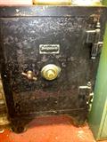 ANTIQUE CAST IRON SAFE