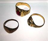 14 KT GOLD RINGS