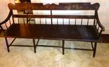 CIRCA 1880'S DEACON BENCH.
ALL HAND-PAINTED