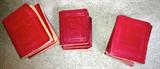 LITTLE LEATHER BOOKS
APPROX. 30
CIRCA 1920'S.