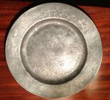 EARLY PEWTER PLATE