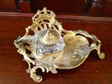 VA. METAL CRAFTERS INKWELL
