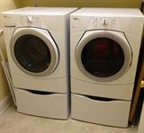 WHIRLPOOL DUET WASHER & DRYER WITH STORAGE DRAWERS