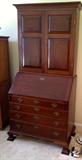 BEAUTIFUL HAND-MADE MAHAGANY DROP-LEAF SECRETARY DESK